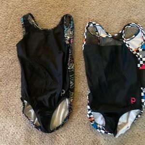 2 plum leotards